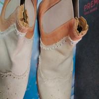 Stivaletti bianchi in cuoio