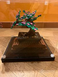 Lego albero bonsai 10281 con teca in acrilico