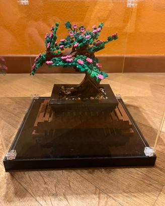 Lego albero bonsai 10281 con teca in acrilico