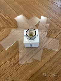 Applique Akartika di Emporium colore cristallo