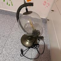 lampada vintage in ferro battuto