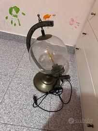 lampada vintage in ferro battuto