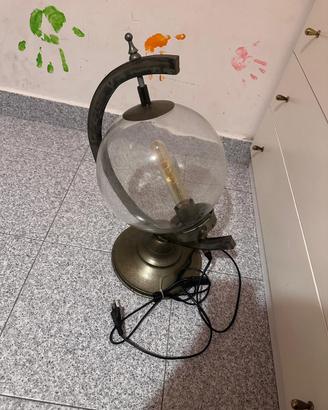 lampada vintage in ferro battuto
