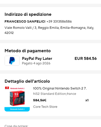 Nintendo Switch 2 + 3 Giochi + Accessori