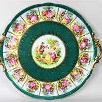 Piatto in ceramica decorato a mano