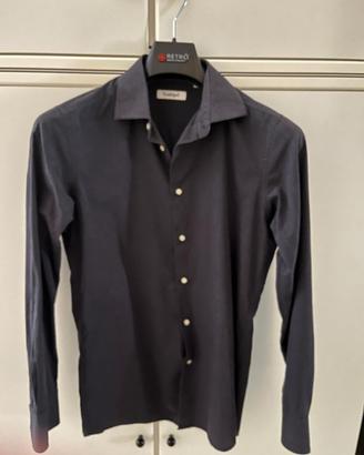Camicia Casual Uomo Nera, Conbipel, M Slim