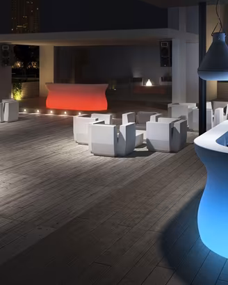 Workstation Cocktail Bar luminoso modulare