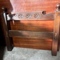 Spalliera giro  letto in legno
