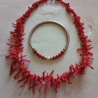 collana corallo e bracciale