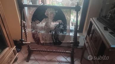 telaio antiquariato con tela
