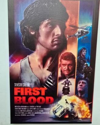 Stampa su tela del film Rambo "First Blood" 40x60