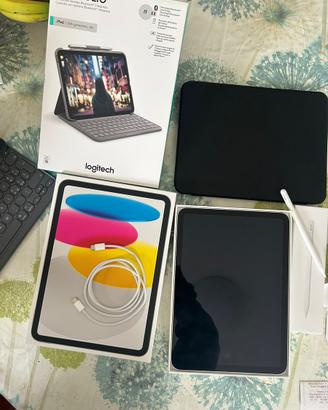 iPad A16 Air WIFI 256GB+ Penna Apple + Tastiera bt