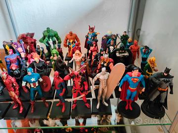 Collezione statuine miniature piombo Marvel DC