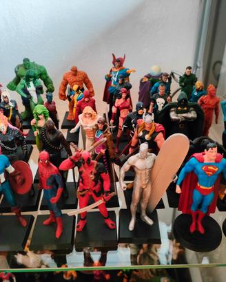 Collezione statuine miniature piombo Marvel DC