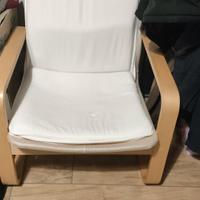 IKEA Poäng – Poltrona con struttura in betulla e c