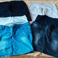 Gonne jeans premaman nuove