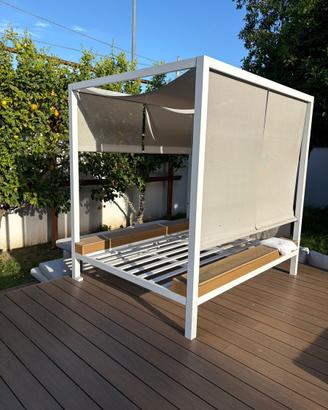 Letto da giardino gazebo