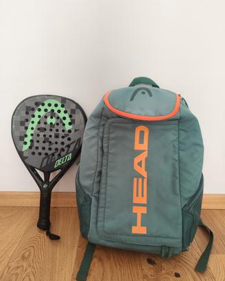 racchetta padel HEAD Delta Tour + zaino Head