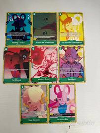 Lotto 8 Carte Promo Uta & Luffy Gear 5 One Piece 