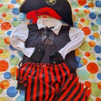 costume da carnevale pirata 6-8 anni