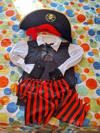costume da carnevale pirata 6-8 anni