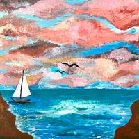 Quadro acrilico su tela