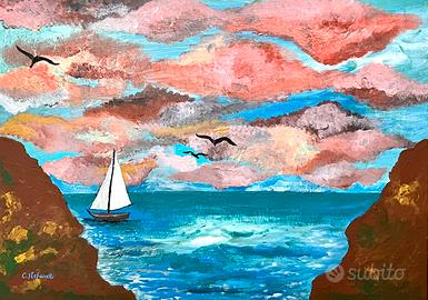 Quadro acrilico su tela