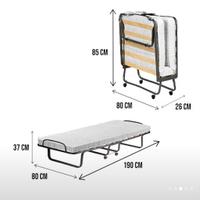 letto/Brandina Pieghevole con Materasso