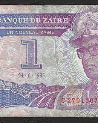 Zaire - banconota circolata da 1 Zaire P-52a