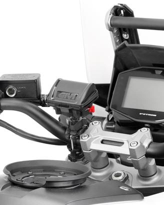 PORTA TELEPASS GIVI S604 MOTO FISSAGGIO MANUBRIO