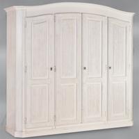 Armadio 3 o 4 ante in legno massello spazzolato
