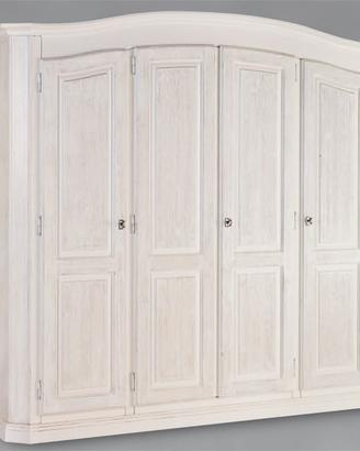 Armadio 3 o 4 ante in legno massello spazzolato