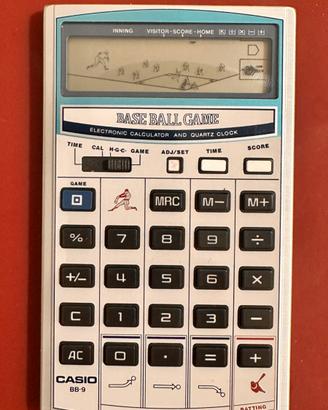 CASIO BB-9 BASEBALL GAME CALCULATOR DEL 1982.