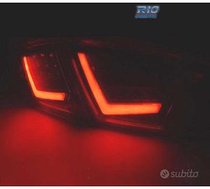 FANALI PER SEAT LEON 1P 09-12 LIGHT BAR ROSSO AFFU