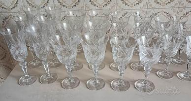 BICCHIERI DI CRISTALLO SET 24 PEZZI