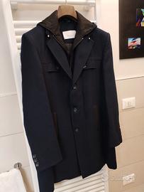 Trussardi collection cappotto lana uomo