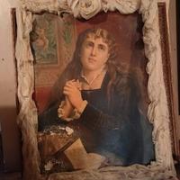 Riproduzione antico ritratto. Su tela
