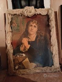 Riproduzione antico ritratto. Su tela