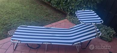 Lettino pieghevole per giardino 