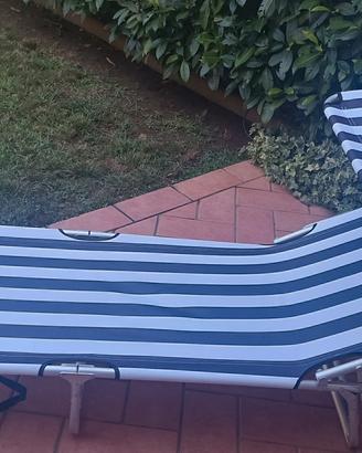 Lettino pieghevole per giardino 