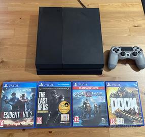 PlayStation 4 FAT 500 GB + 4 giochi