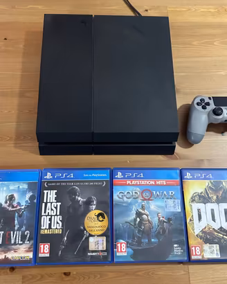PlayStation 4 FAT 500 GB + 4 giochi