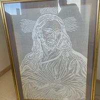 Quadro uncinetto lavorato a mano