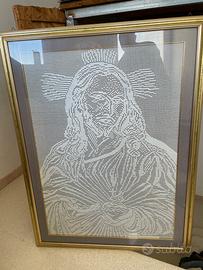 Quadro uncinetto lavorato a mano