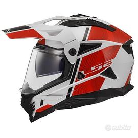 CASCO ADVENTURE LS2 MX702 PIONEER II Hill white re