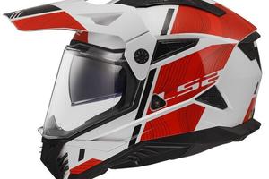 CASCO ADVENTURE LS2 MX702 PIONEER II Hill white re