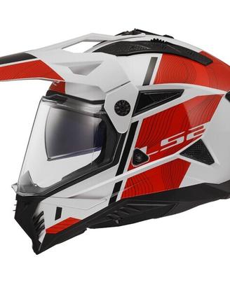 CASCO ADVENTURE LS2 MX702 PIONEER II Hill white re