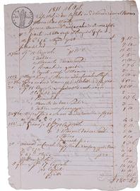 Manoscritto Napoleonico 1811: La "Batteria da Cuci