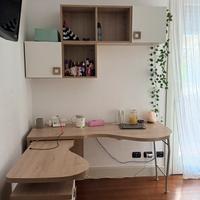 Letto con armadio soppalcato