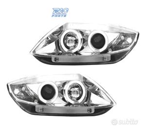 FARI BMW Z4 E85 03-09 OCCHI ANGELI CCFL FONDO CROM